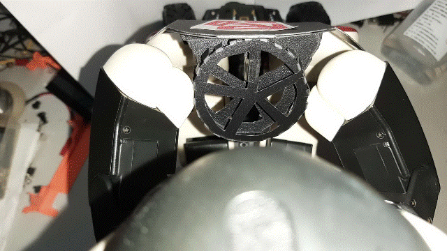 80_週刊_Robi機器人專用機車_Robicle日文版(全30期)/超大遙控六輪四驅越野車25_構思Robi洛比[駕駛方向盤]造型上視